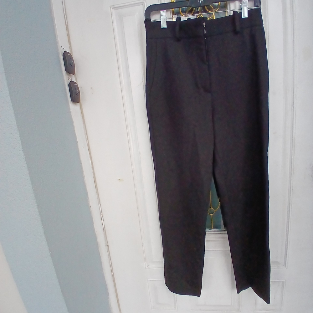 Sandro Dark Black Straight-Leg Trousers